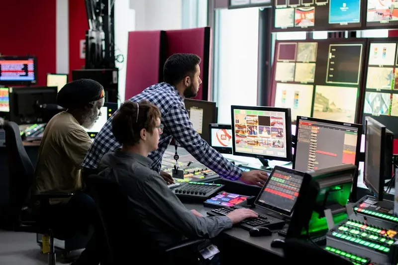 A television control room