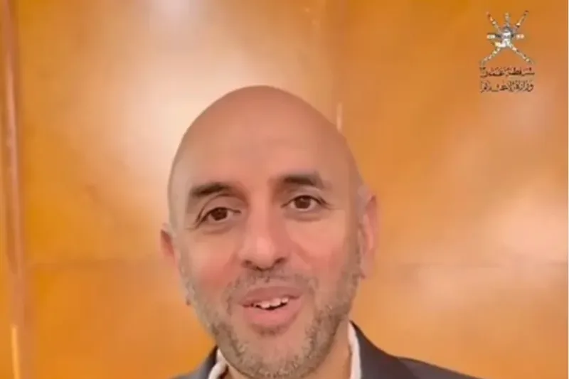 Khaled Taha speaking at the Ministry of Information, Oman